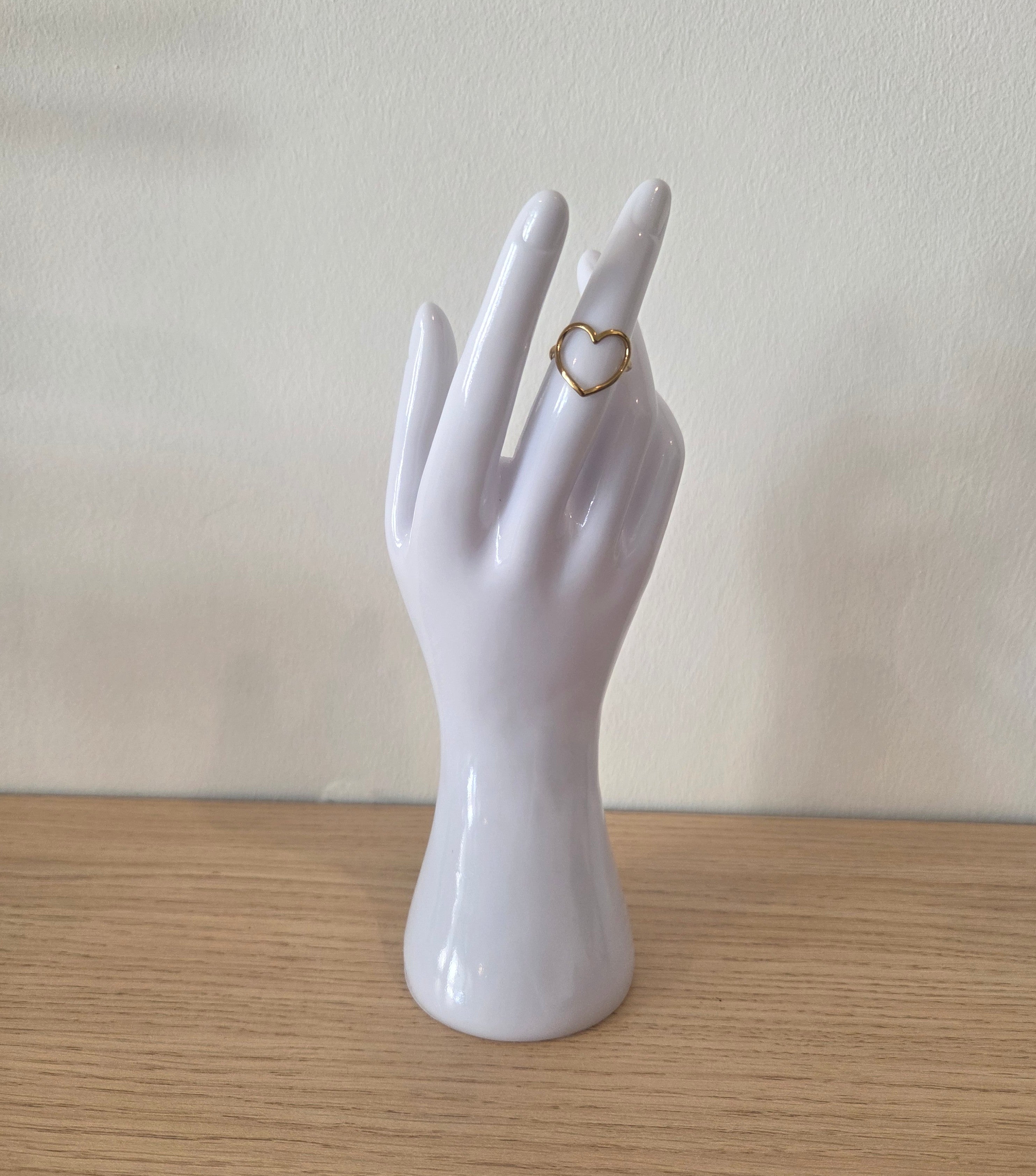 Bague Cœur Ajouré Doré