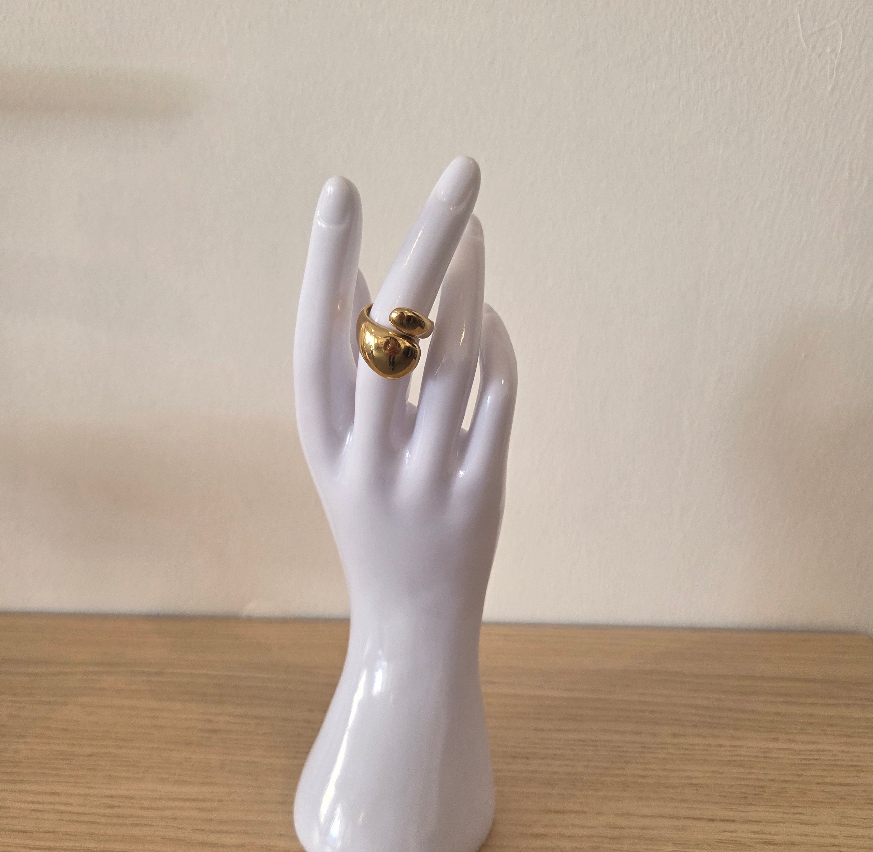 Bague Double Dôme Dorée