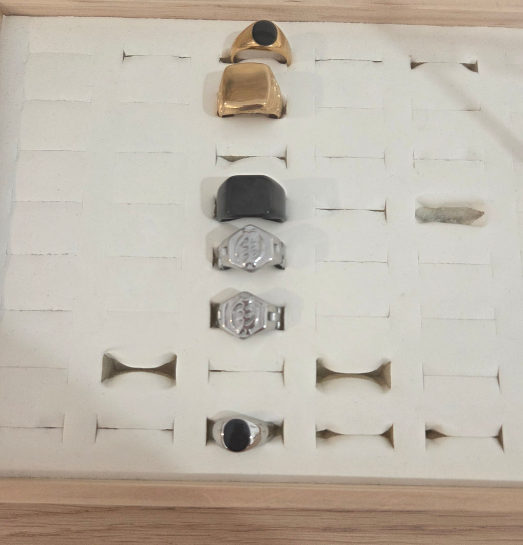Bague Chevalière Acier Inoxydable 316L — Taille 10