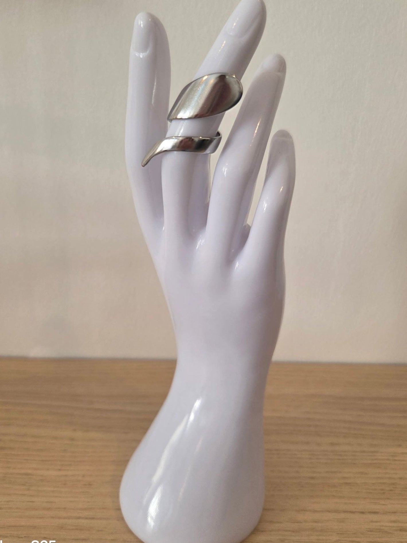 Bague Argentée Double Bande  | Acier Inoxydable 304