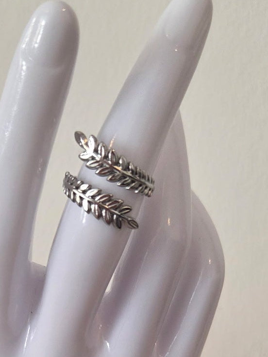 Bague Épis Réglable Argentée